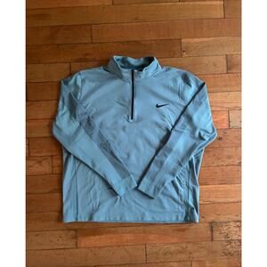 Nike Golf Tour Performance Dri-FIT 1/4 Zip Pullover - Light Blue-Grey - XL